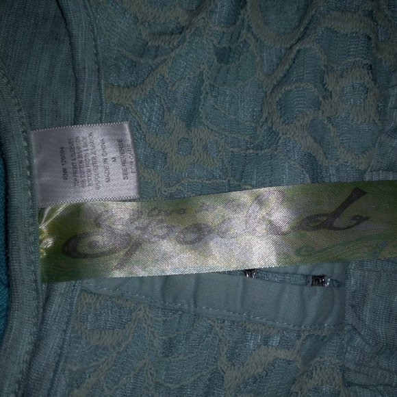 Pale Sage Green Empire Waist Blouse - Picture 4 of 4